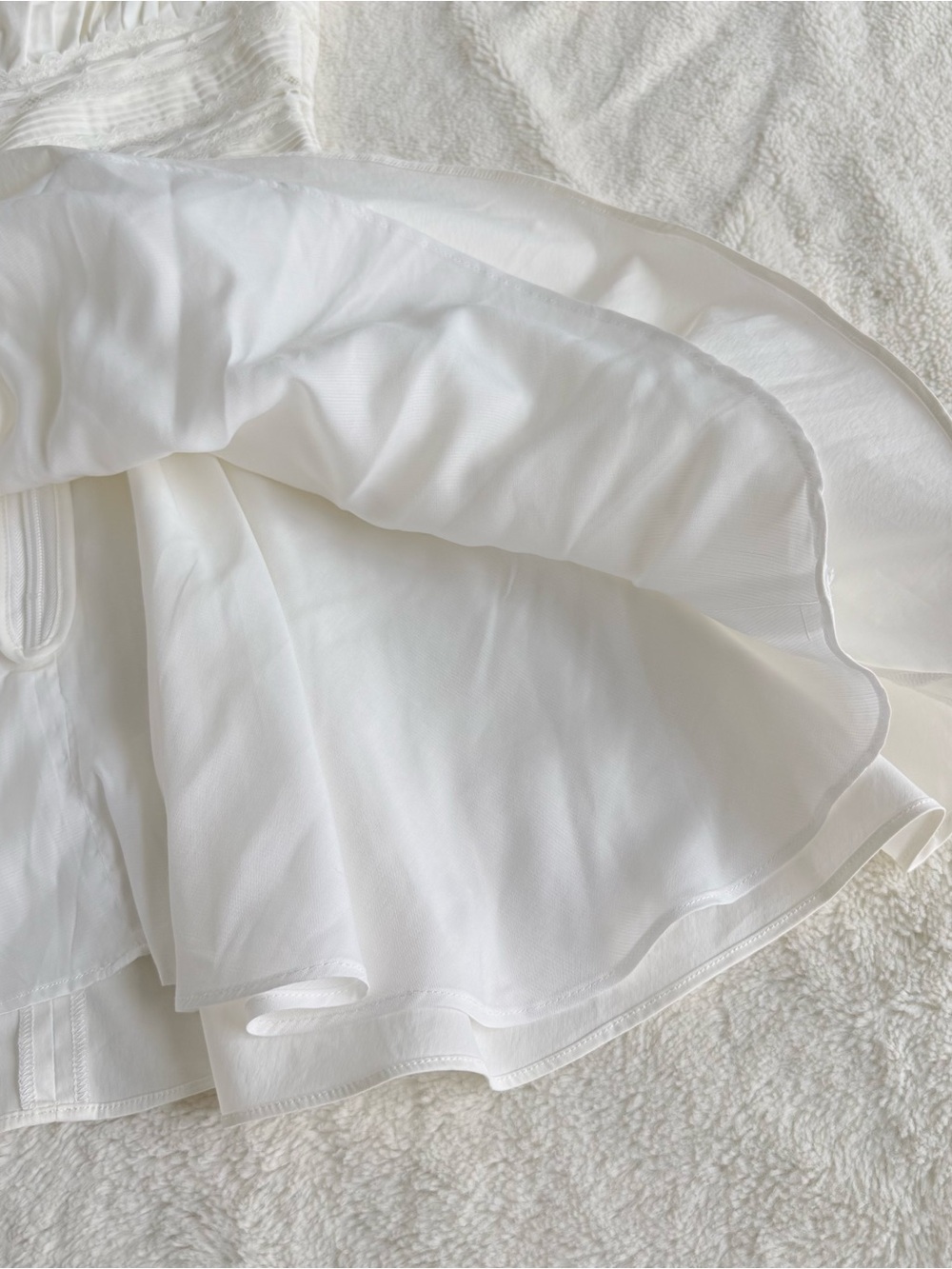 House of CB Cream Mini Dress with Lace Bodice - Picture 7 of 13